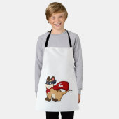 メエルカートがマスクでヒーローとして エプロン (着用した状態)