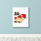 メエルカートがマスクでヒーローとして キャンバスプリント (インサイチュ (ウッドフロア))