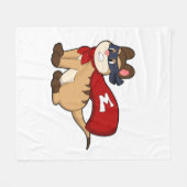 メエルカートがマスクでヒーローとして フリースブランケット (正面(横))