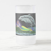 メエルジュフラウミットデルフィネン フロストグラスビールジョッキ (中央)