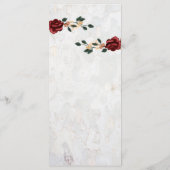 メエレガントニュー-レッドローズ金ゴールド詳細 メニュー (裏面)