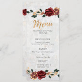 メエレガントニュー-レッドローズ金ゴールド詳細 メニュー (正面/裏面)