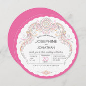 メエレガントンディデザイン結婚式招待状 招待状 (正面/裏面)