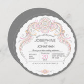 メエレガントンディデザイン結婚式招待状 招待状 (正面/裏面)