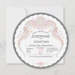 メエレガントンディデザイン結婚式招待状 招待状