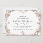 メエレガントンディブライダルシャワー 招待状 (正面)