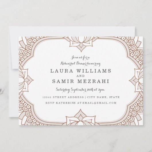 メエレガントンディリハーサルディナー 招待状 (正面)