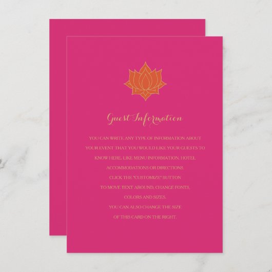 メエレガントンディ挿入カード エンクロージャーカード (正面/裏面)