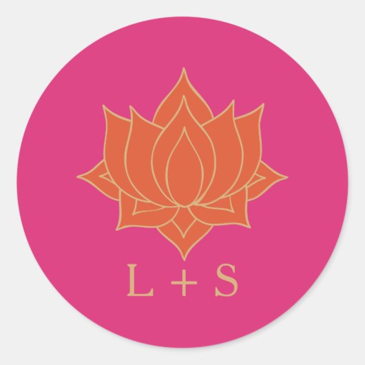 メエレガントンディ結婚のクラシック丸ステッカー ラウンドシール (正面)