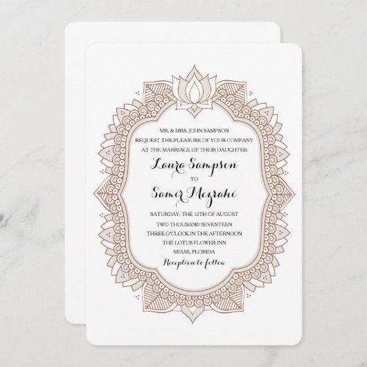 メエレガントンディ結婚ズ 招待状 (正面/裏面)