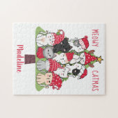 メオイカトマスカットキャットクリスマスツリー ジグソーパズル (横)