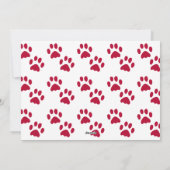 メオイリトルクリスマスレッドホリデーフォトカード シーズンカード (裏面)