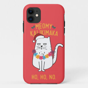 メオイ・カリキマカ – 猫おもしろいのクリスマス iPhone 11 ケース