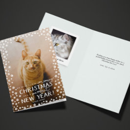 メオウィクリスマスとパーフェクト新年キャットホリデー シーズンカード