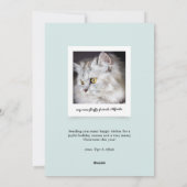 メオウィクリスマスパーフェクトニューイヤーホリデーカード シーズンカード (裏面)