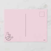 メオウィクリスマスピンクの猫のライト シーズンポストカード (裏面)