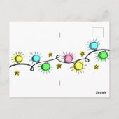 メオウィクリスマス！おもしろい猫パーソナライズされた/ ポストカード (裏面)