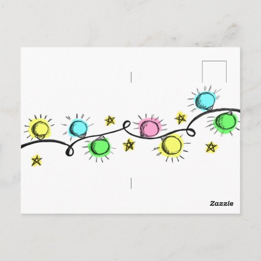 メオウィクリスマス！おもしろい猫パーソナライズされた/ ポストカード (裏面)