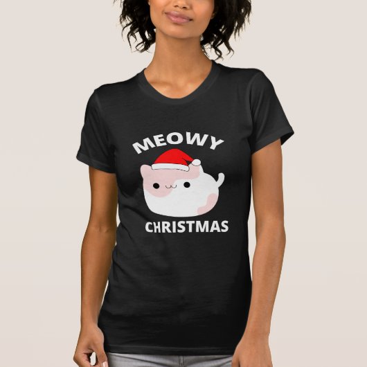 メオウィクリスマスTシャツ Tシャツ (正面)