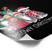 メオウィーのクリスマス猫クリスマスおもしろい猫好き フォトプリント            (角)