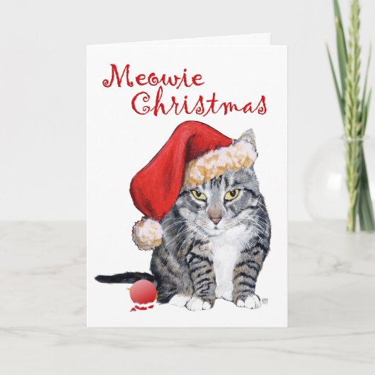 メオウィークリスマスタビーキャット カード (正面)