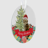 メオウィークリスマス ベンガル オーナメント (正面)