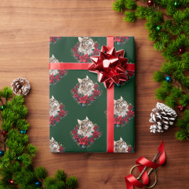 メオウィークリスマス メインクーン 猫 ラッピングペーパー