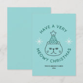 メオウィークリスマス、面白いクリスマスカード (正面/裏面)