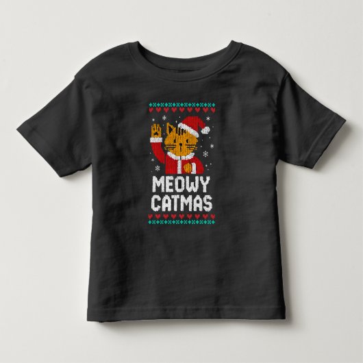 メオウィー・キャットマス トドラーTシャツ (正面)