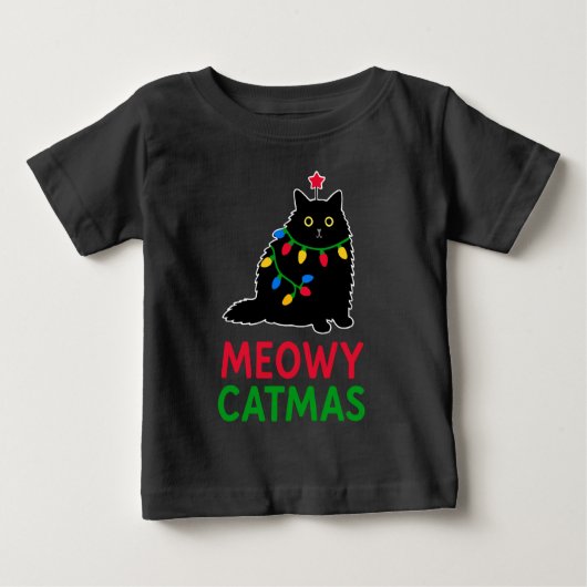 メオウィー・キャットマス ベビーTシャツ (正面)