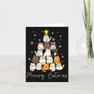 メオウィー・キャットマス・ライト・サンタ 楽しいクリスマスの猫好き カード
