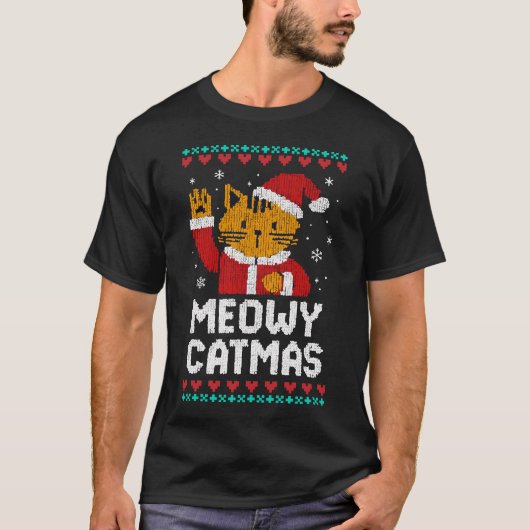 メオウィー・キャットマス Tシャツ (正面)