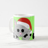 メオウィー・クリスマス・キャット コーヒーマグカップ (正面左)