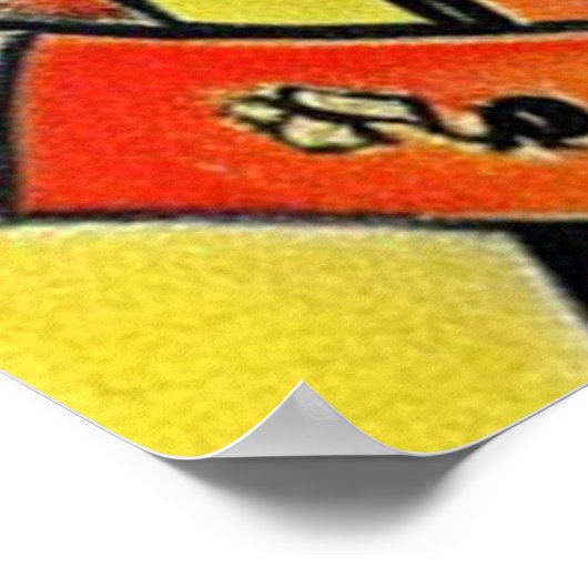 メオウクラシックザルトミュージシャンキャット抽象芸術絵画ズ ポスター (角)