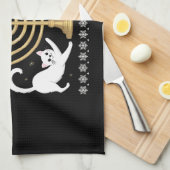 メオウゼルトフおもしろいハヌカー（ユダヤ教の祭り）ハヌッカ醜いセーター キッチンタオル (四つ折り)