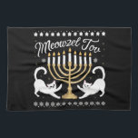 メオウゼルトフおもしろいハヌカー(ユダヤ教の祭り)ハヌッカ醜いセーター キッチンタオル<br><div class="desc">メオウゼルトフおもしろいハヌカー(ユダヤ教の祭り)ハヌッカ醜いセーター</div>