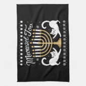 メオウゼルトフおもしろいハヌカー(ユダヤ教の祭り)ハヌッカ醜いセーター キッチンタオル (縦)