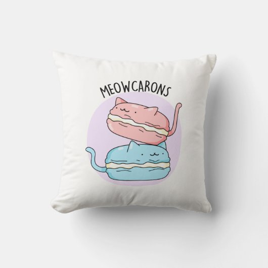 メオカロンマおもしろいカロンプン クッション (正面)