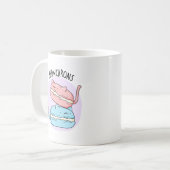 メオカロンマおもしろいカロンプン コーヒーマグカップ (正面左)