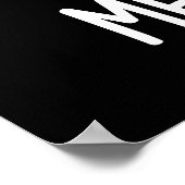 メオテオルおもしろいメオパンプンダークBG ポスター (角)