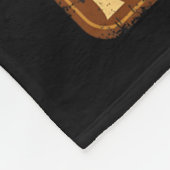 メオディおもしろいカントリーサイドキャットハットカウボーイC フリースブランケット (角)