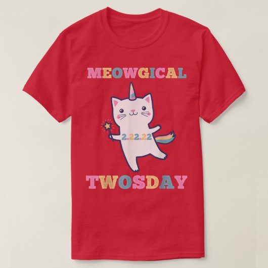 メオフィックトゥオズデイ猫好き2  Tシャツ (デザイン正面)