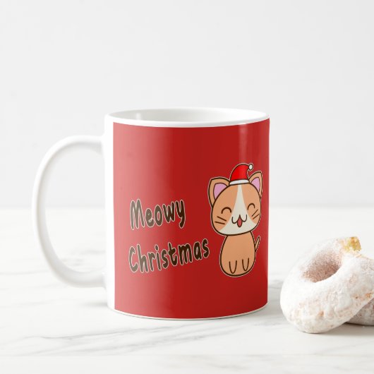 メオリークリスマス コーヒーマグカップ (ドーナツ)