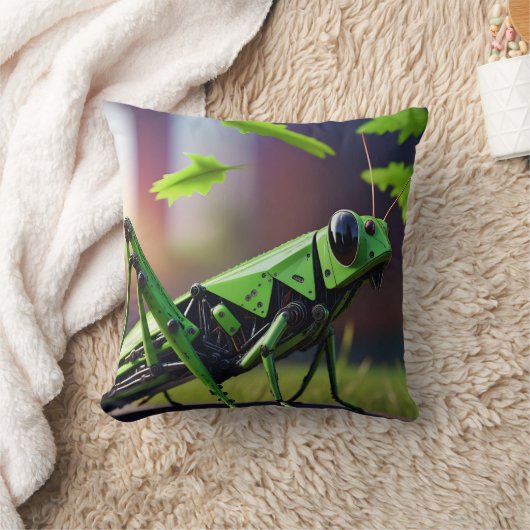 メカのバッタ クッション (ブランケット)