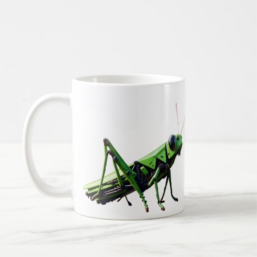 メカのバッタ コーヒーマグカップ (左)