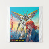 メカウォリアー – KAORI'S ANGEL SUITE MK78 タペストリー (正面)