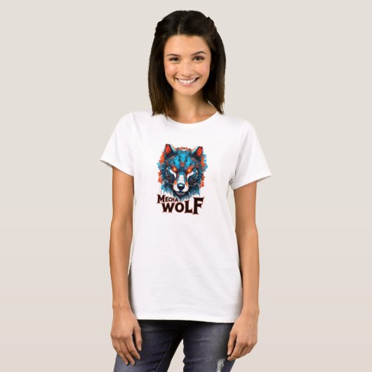 メカウォルフ 女性用ベーシックTシャツ Tシャツ (正面フル)