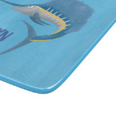 メカジキおもしろい漫画イラストレーション カッティングボード (角)