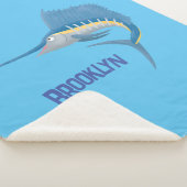 メカジキおもしろい漫画イラストレーション シェルパブランケット (3/4)