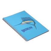 メカジキおもしろい漫画イラストレーション ノートブック (右側)